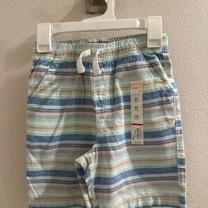 Jumping Beans Striped Blue and Orange Shorts Size 5